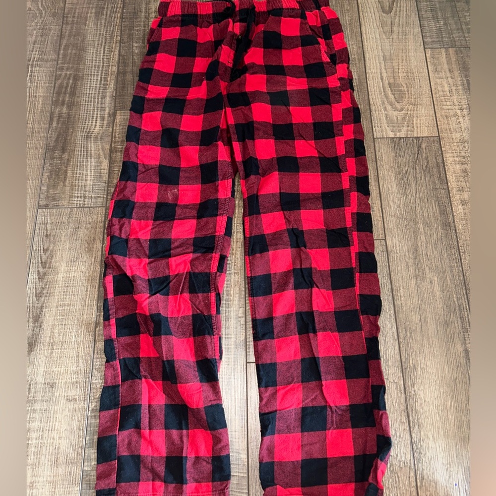 Goodfellow & Co Red and Black Plaid Pants